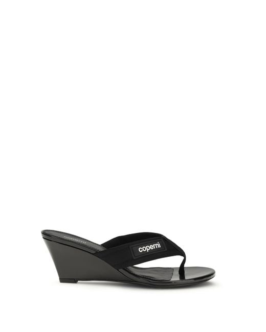 Coperni White Lift Flip-Flop Sandals