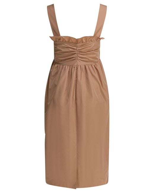 Chloé Brown Balloon Dress