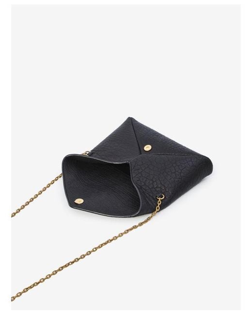 Saint Laurent White Envelope Mini Pouch With Chain