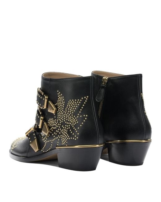 Chloé Black "Susanna" Ankle Boots