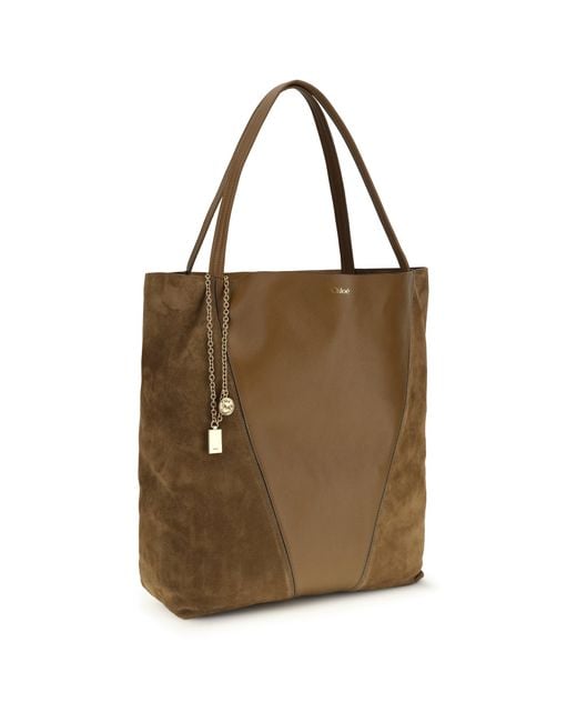 Chloé Brown Chloã Spin Tote Bag