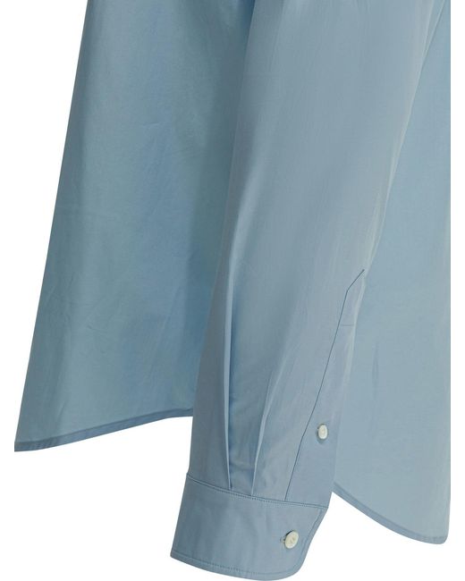 Miu Miu Blue Cotton Shirt