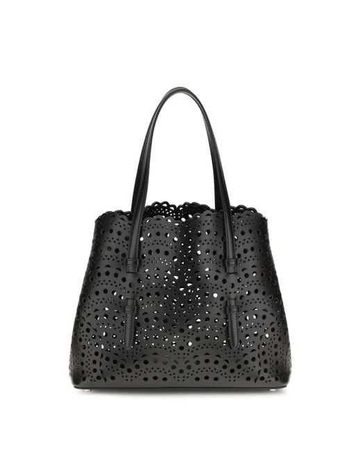 Alaïa Black Shoulder Bag Mina 25