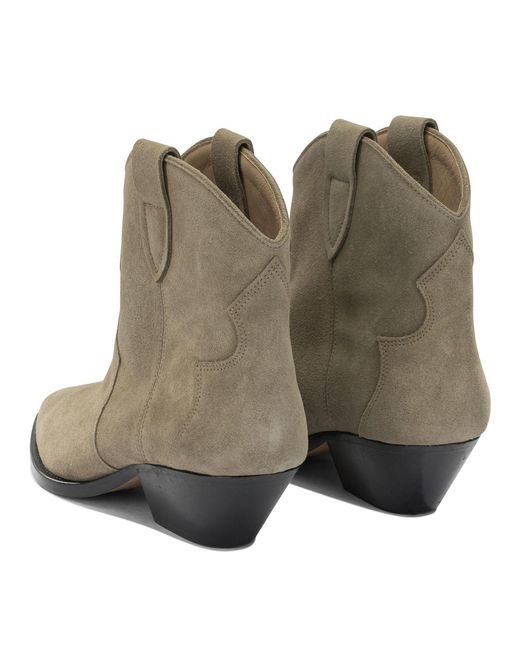 Isabel Marant Natural "Dewina" Cowboy Boots