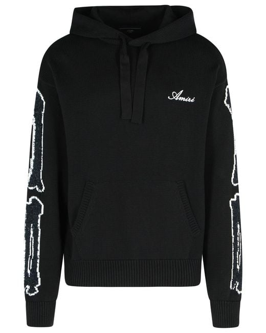 Men's Black Bones' Cotton Jumper