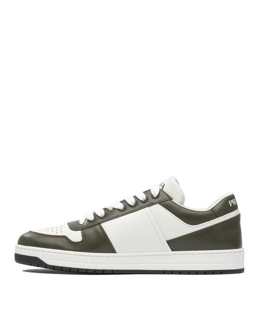 Prada White "Downtown" Sneakers for men