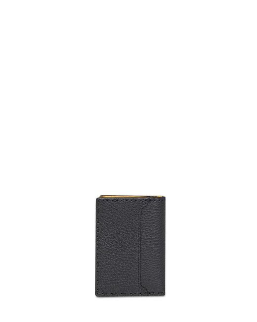 Fendi White Selleria Bi-Fold Cards Holder for men