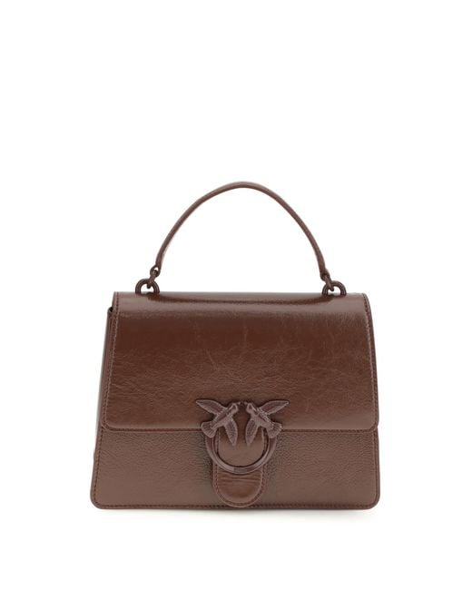 Women's Brown Handbag Love One Burgundy Leather