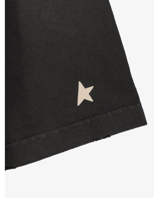 Golden Goose Deluxe Brand Black Deluxe Brand Cotton T-Shirt for men