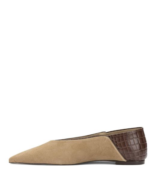 Ammb Milano Brown Leather Ballerinas