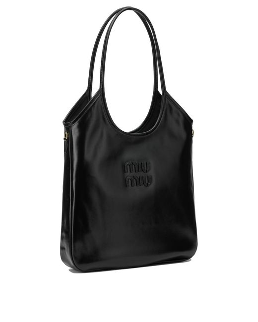 Miu Miu Black "Ivy" Shoulder Bag