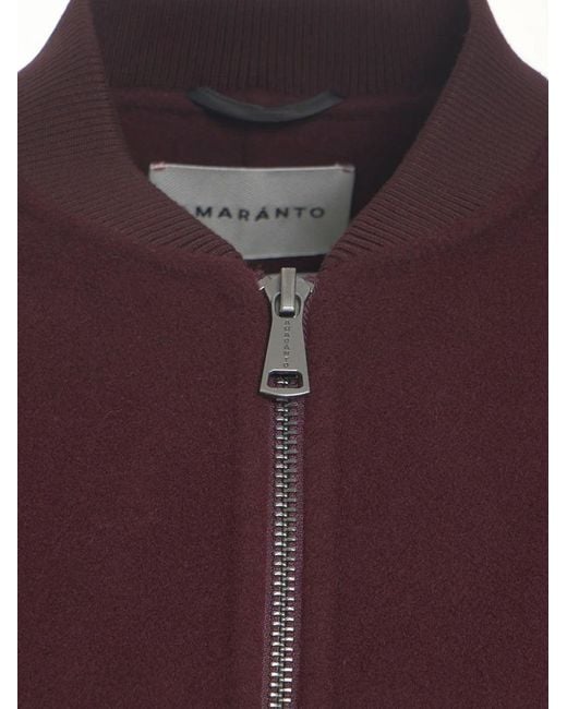 Amaranto Purple Wool And Cashmere Jacket for men