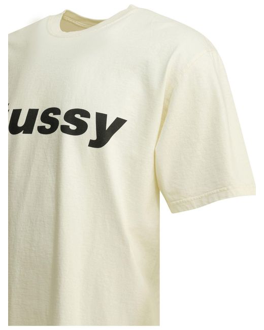 Stussy White Cotton T-Shirts for men
