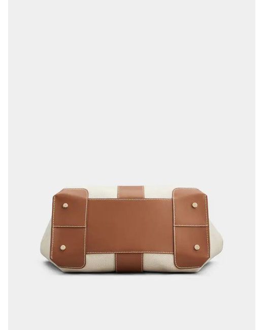 Roger Vivier Natural Viv' Choc Tote Bag
