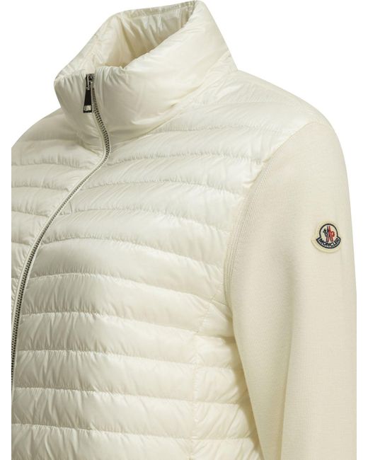 Moncler Natural Short Wool Down Jacket