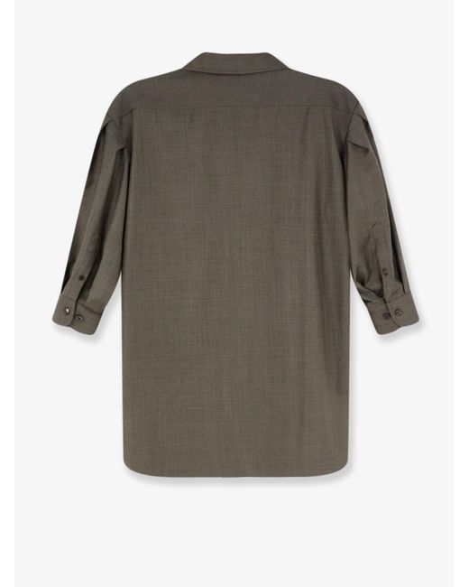 Loro Piana Gray Elyse Virgin Wool Shirt