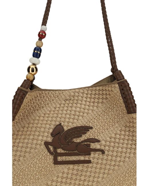 Etro Natural Large Libra Shoulder Bag