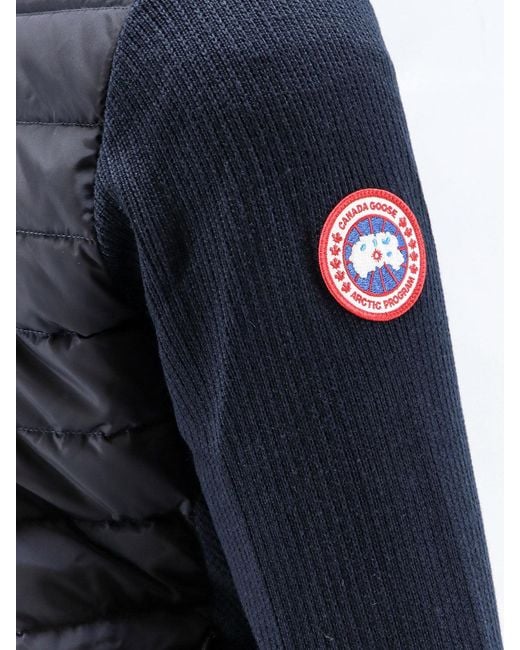 Canada Goose Blue Hybridge Technical Fabric And Nylon Jacket for men
