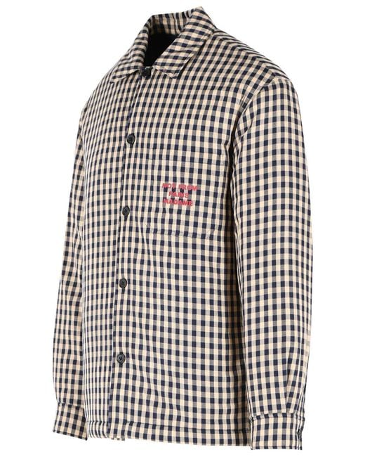 Drole de Monsieur Black Checkered Shirt for men