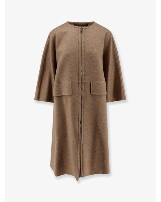 Max Mara Brown Coats Cashmere