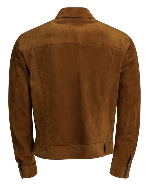 Tom Ford Brown Suede Jacket for men