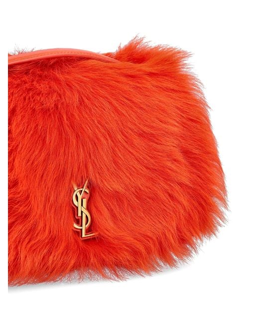 Saint Laurent Red Leather Crossbody Bag