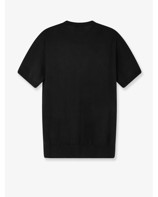 Alpha Studio Black Cotton Sweater