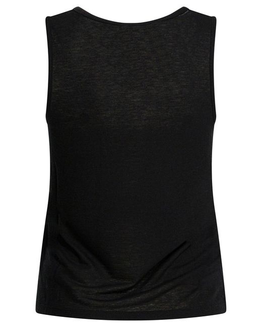 Loulou de Saison Black Viscose Top
