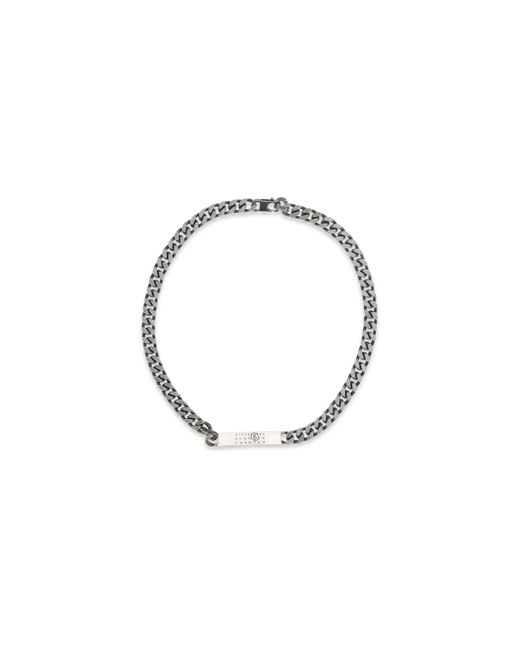 MM6 by Maison Margiela Blue Chain Necklace Brass