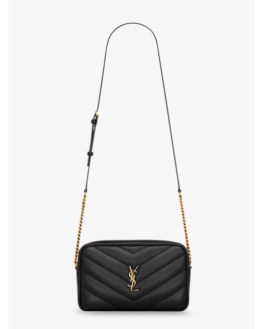 Saint Laurent White Loulou Matelasse Leather Crossbody Bag