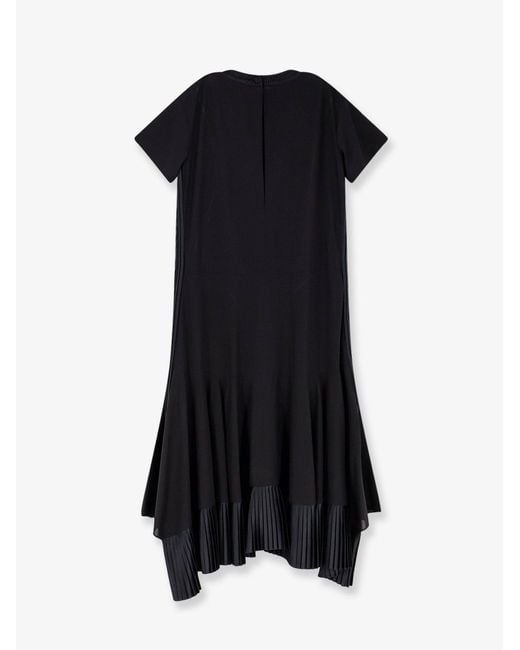 Sacai Black Dresses Cotone