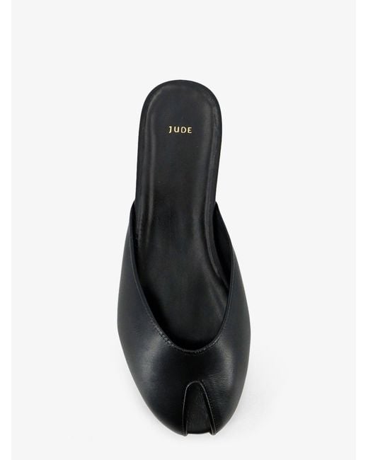 Jude White Date Flat Leather Sandals