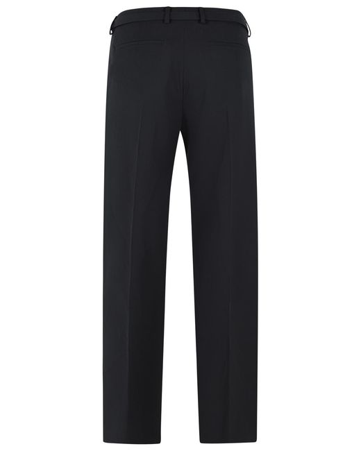 Dries Van Noten Blue 'Preston' Wool Pants for men
