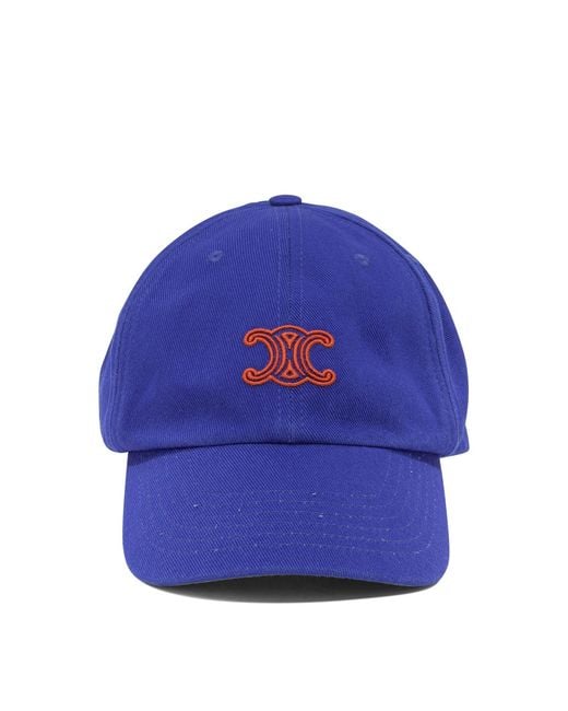 Céline Blue Triomphe Baseball Hat for men