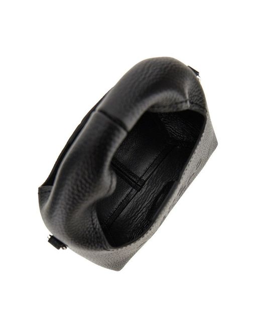 Marc Jacobs Black Grained Leather Micro 'The Sack' Bag