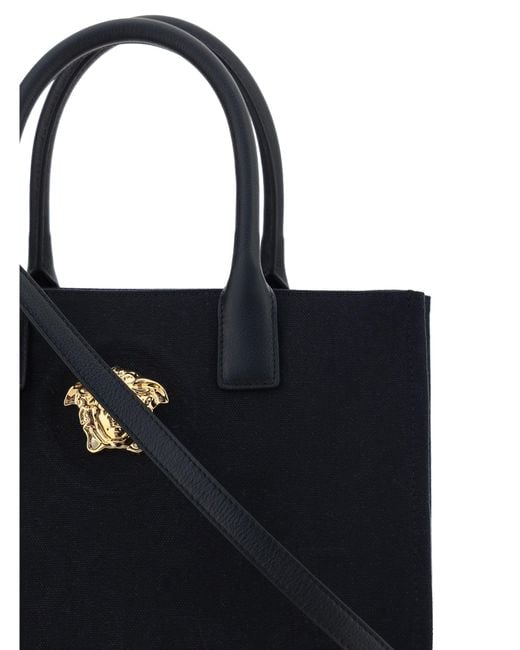 Versace Black Shoulder Bag Cotton