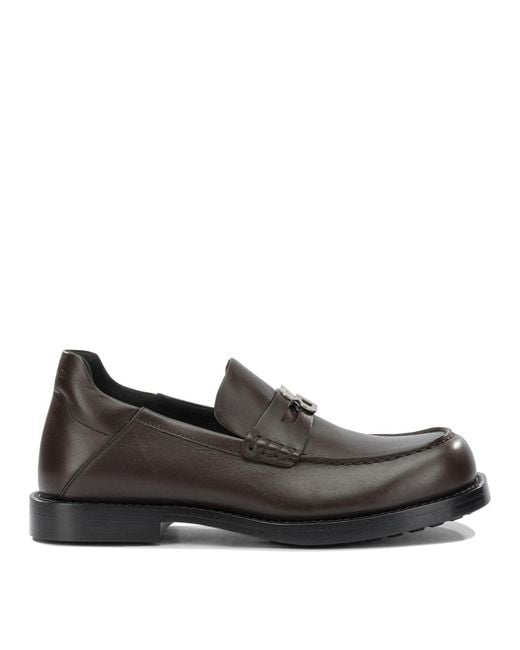 Balenciaga Black Calf Leather Loafers
