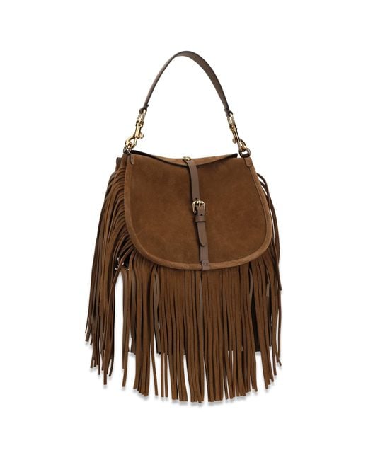 Etro Brown Medium Pony Shoulder Bag