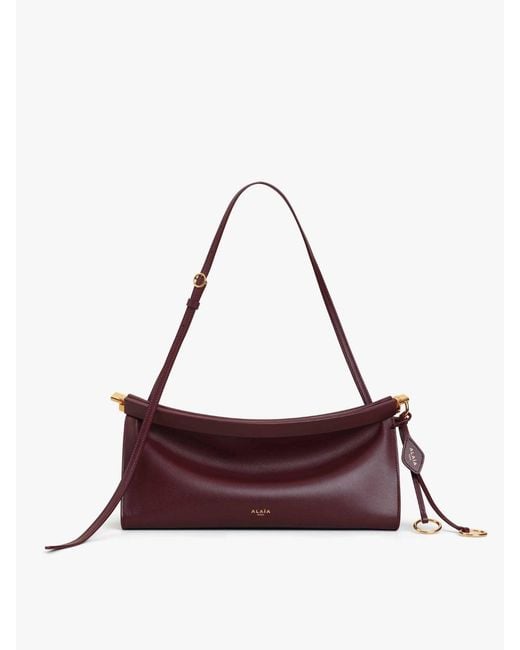 Alaïa Purple "Le Click East West" Shoulder Bag