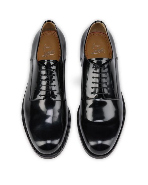 Christian Louboutin Black Moustachou Derby for men