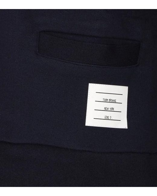 Thom Browne Blue Cotton 4Bar Cardigan for men