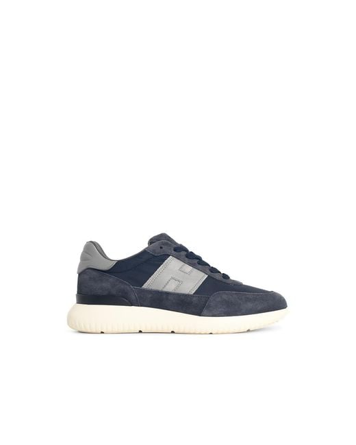 Hogan Blue Interactive³ Suede Sneakers for men
