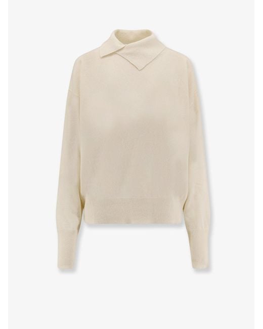 THE 73 White Turleneck Wool Sweater