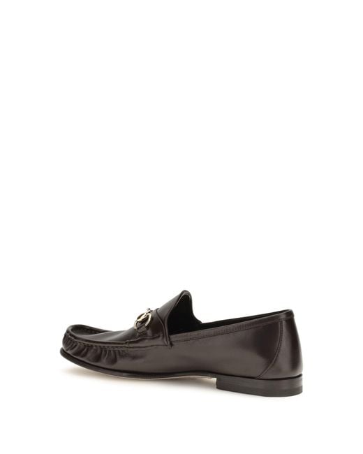 Gucci White Lugano Leather Loafers for men