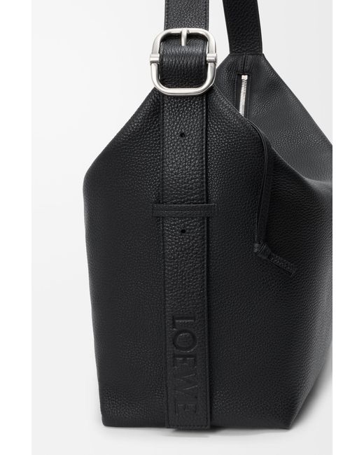 Loewe Black Hobo Loop Large Shoulder Bag for men