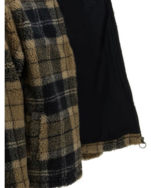 Barbour Black "Tartan Fleece" Fleece Jacket for men