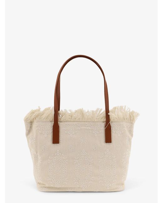 Mc2 Saint Barth Natural Shoulder Bag Canvas