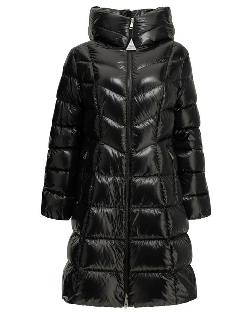 Moncler Black "Marusse" Long Down Jacket
