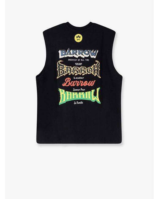 Barrow Blue Cotton Tank Top for men