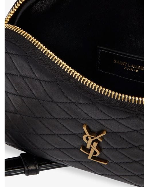 Saint Laurent Black Gaby Leather Shoulder Bag